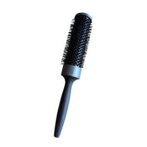 La Brosse Ronde XL Termix - Diamètre 43 est une brosse à cheveux ronde avec un manche noir et un corps cylindrique recouvert de poils noirs, idéale pour le brossage des cheveux longs, représentée isolée sur fond blanc.